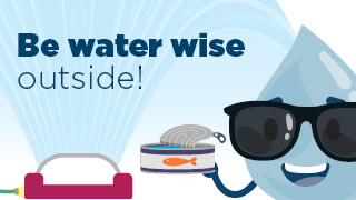 Image of a water drop with sunglasses