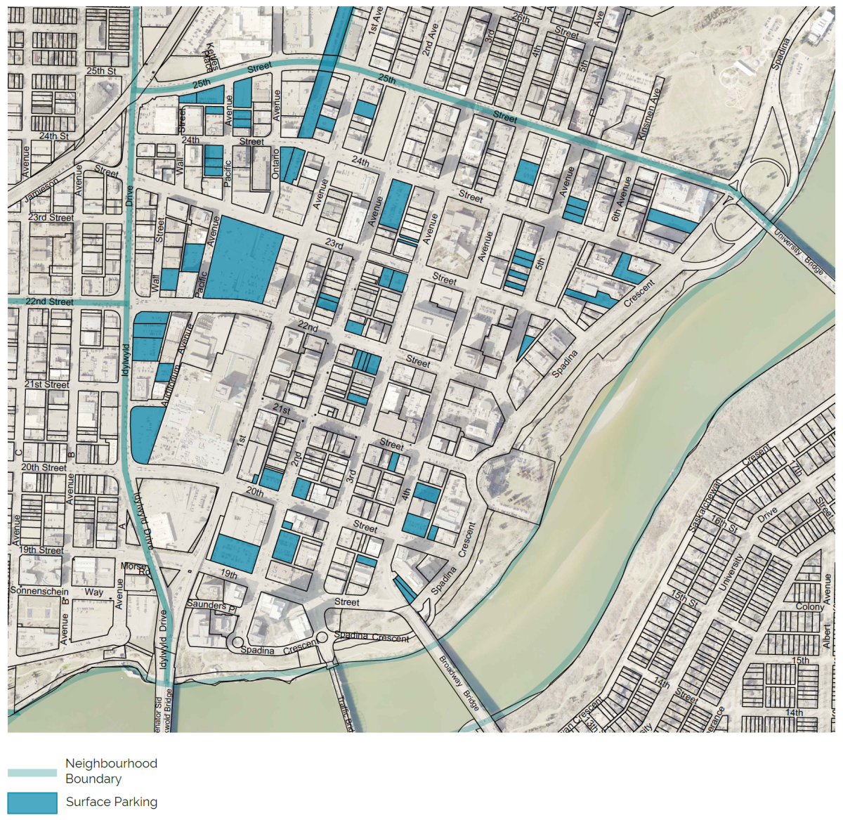 Surface Parking Lot Locations