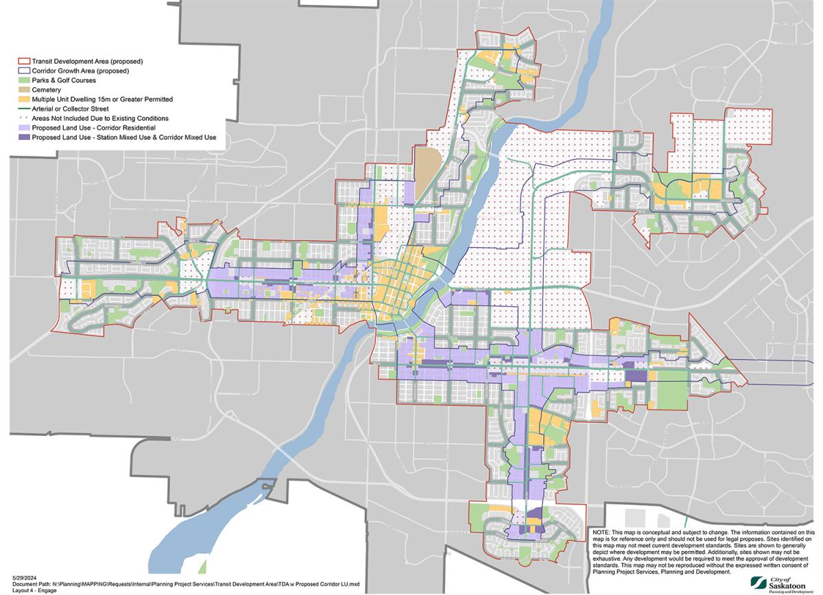 Map - Multi Residential in Transit Development Area