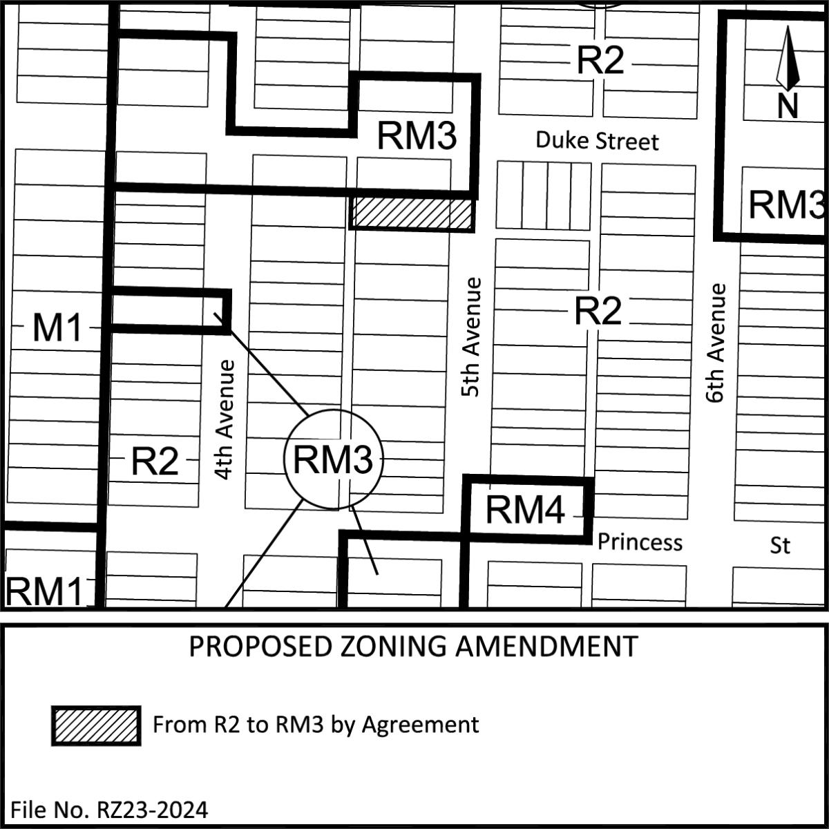 Location Map for rezoning file 23/24