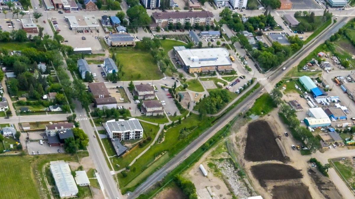 Overhead image of the Pleasant Hill Village Development