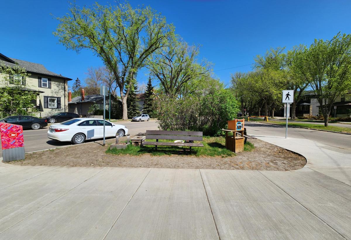 Image showing 14th Street parklet area before construction.