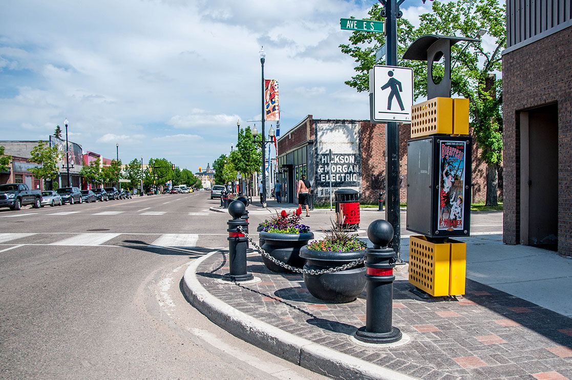 The Urban Design Program. Image shows a completed streetscape by the urban Design Team.