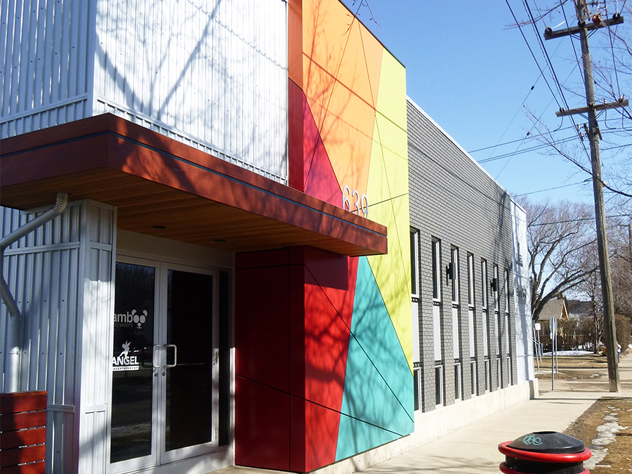 Facade Conservation & Enhancement Grant Program. Example of redeveloped facade in the Broadway area.