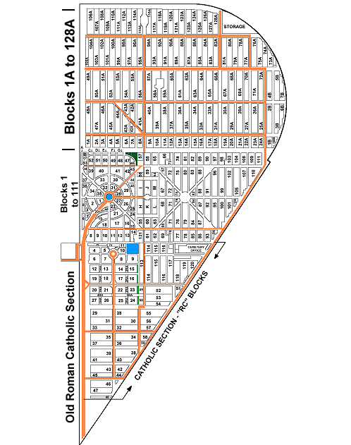 Map Of Woodlawn Cemetery